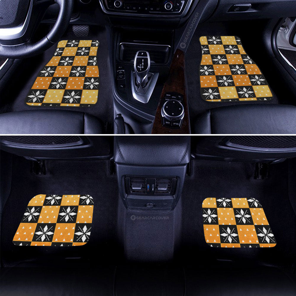 Demon Slayer Car Mats Zenitsu Agatsuma Car Floor Mats Demon Slayer Car Floor Mats