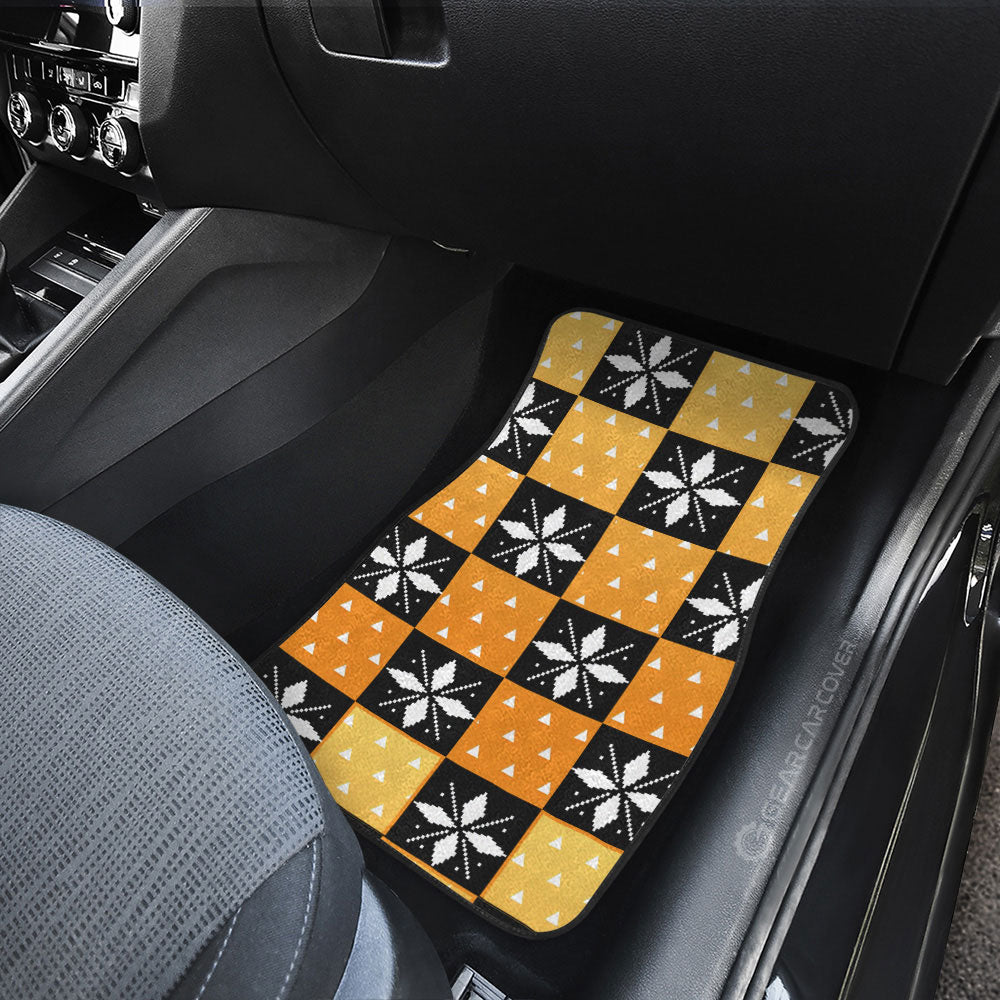 Demon Slayer Car Mats Zenitsu Agatsuma Car Floor Mats Demon Slayer Car Floor Mats