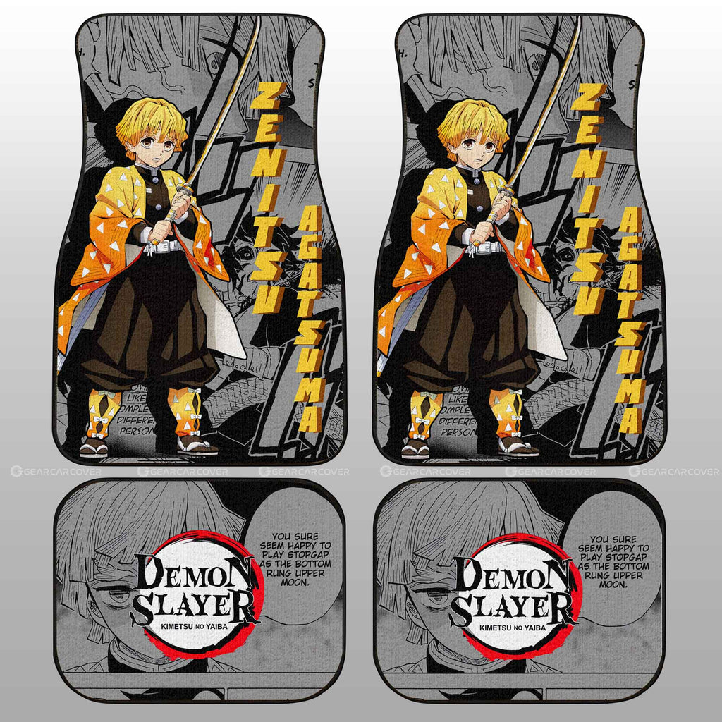 Demon Slayer Car Mats Zenitsu Agatsuma Car Floor Mats Mix Mangas Floor Mats