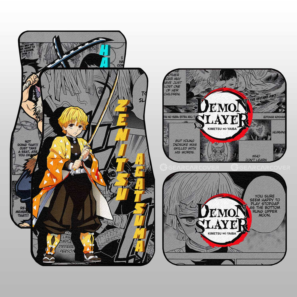 Demon Slayer Car Mats Zenitsu And Inosuke Car Floor Mats Mix Mangas Floor Mats