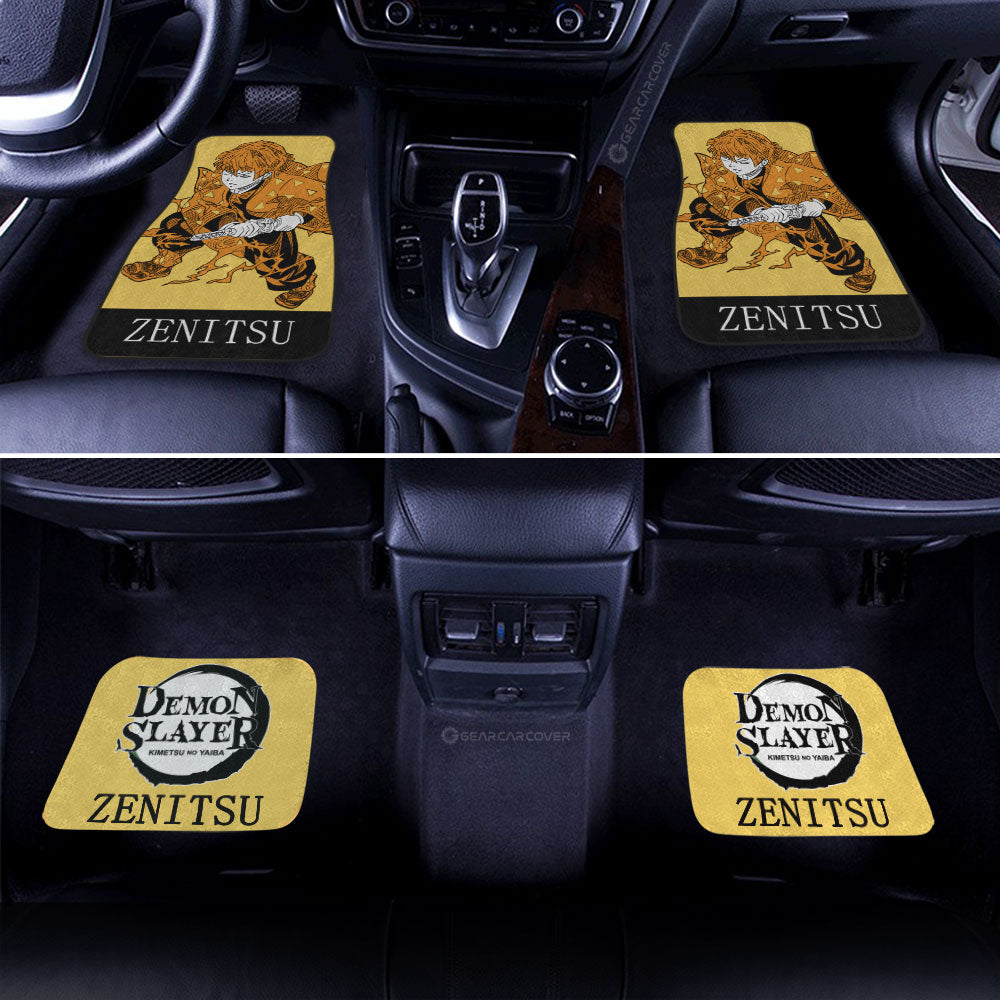 Demon Slayer Car Mats Zenitsu Car Floor Mats Demon Slayer Car Floor Mats