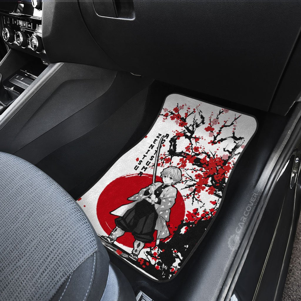 Demon Slayer Car Mats Zenitsu Car Floor Mats Japan Style Car Floor Mats