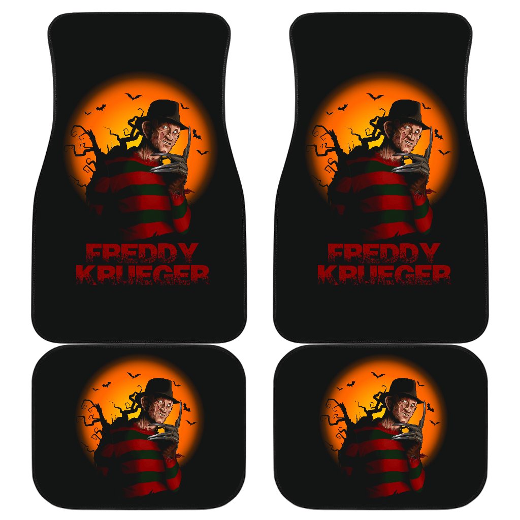 Horror Car Floor Mats Freddy Krueger Halloween Night Car Mats