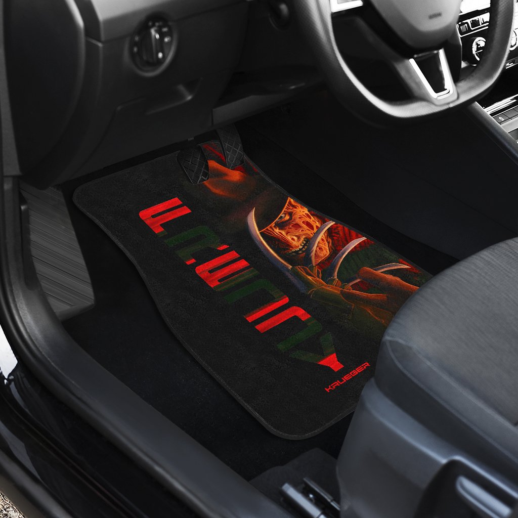 Horror Car Floor Mats Freddy Krueger Half Face Car Mats