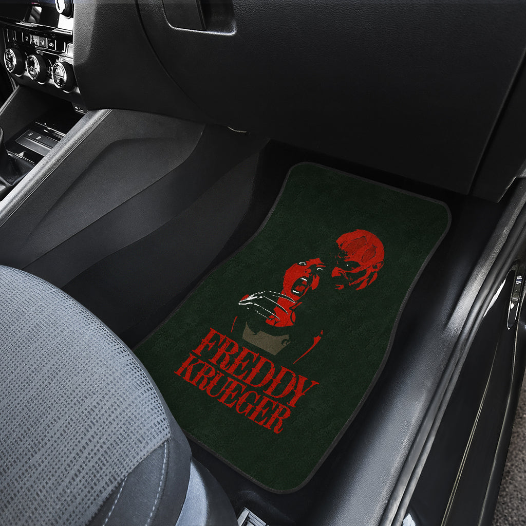 Horror Car Floor Mats A Nightmare On Elm Street Car Floor Mats Horror Freddy Krueger Halloween Car Mats