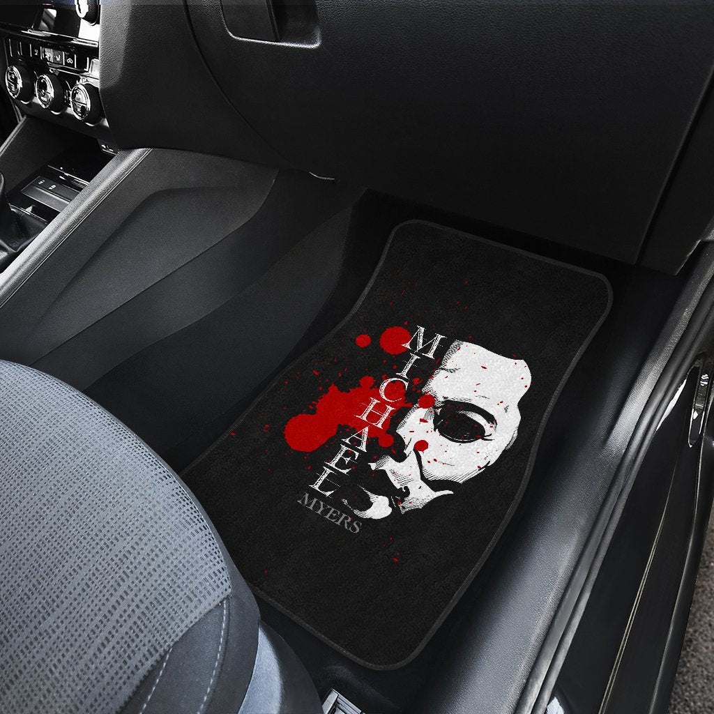 Horror Car Floor Mats Michael Myers Half White Face Car Mats