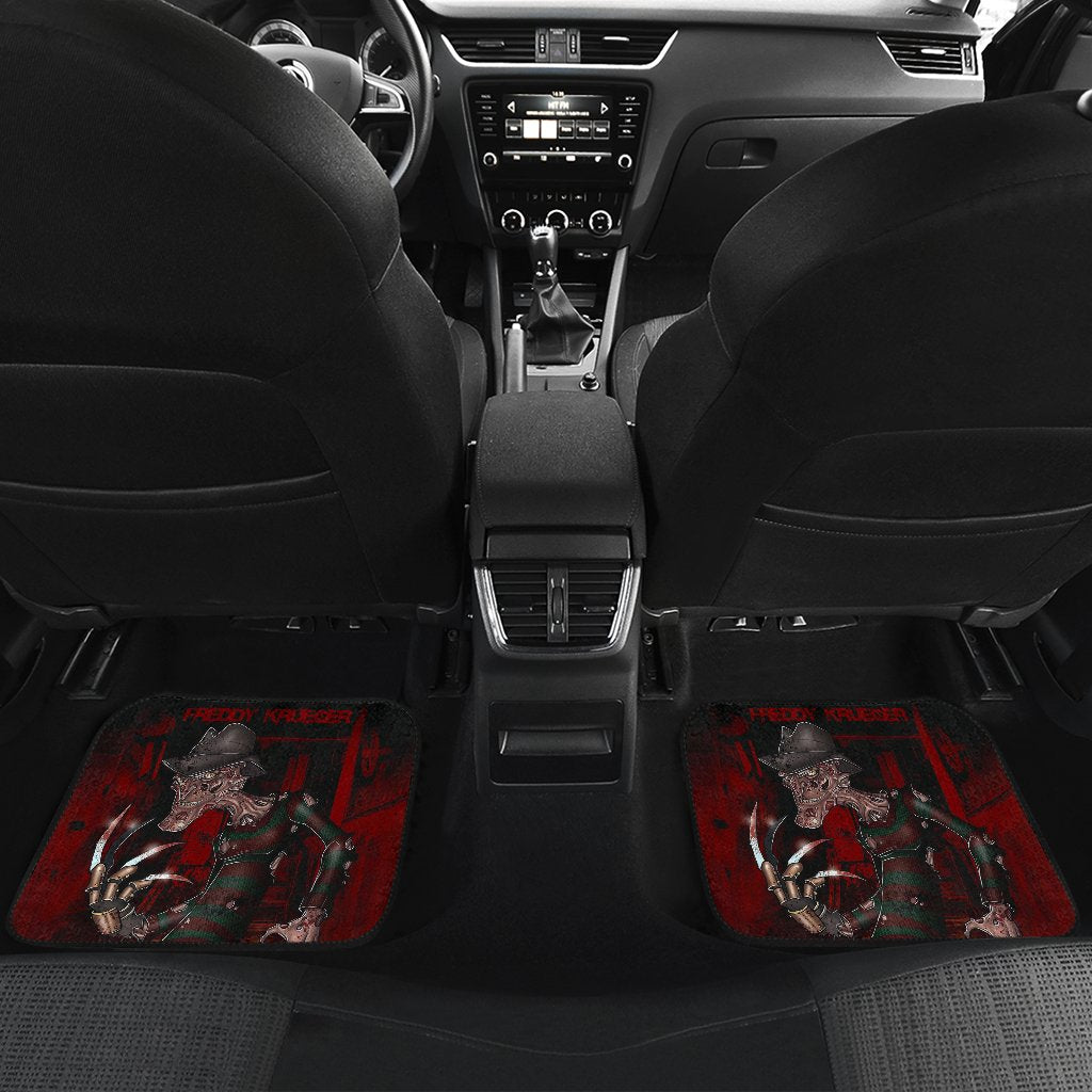 Horror Car Floor Mats Freddy Krueger Cartoon Artwork Car Mats