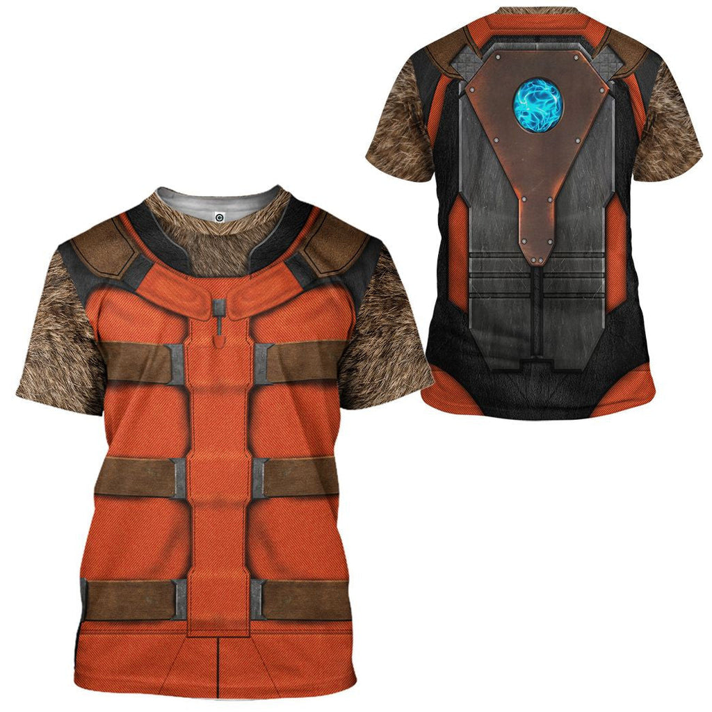 Guardian Of The Galaxy Rocket Racoon Cosplay Costume Tshirt Hoodie QT207255Tf