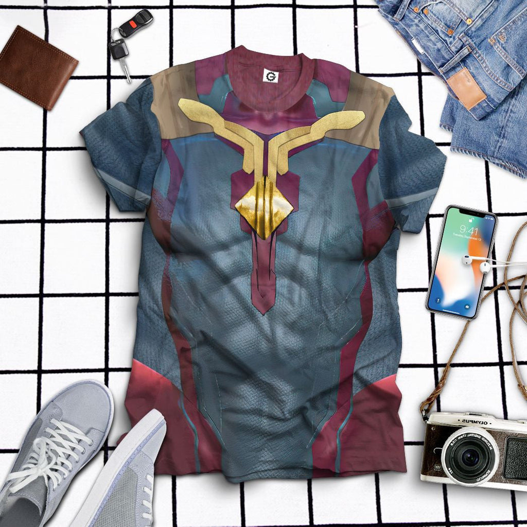 Marvel Vision Cosplay Costume Tshirt Hoodie QT208222Tf