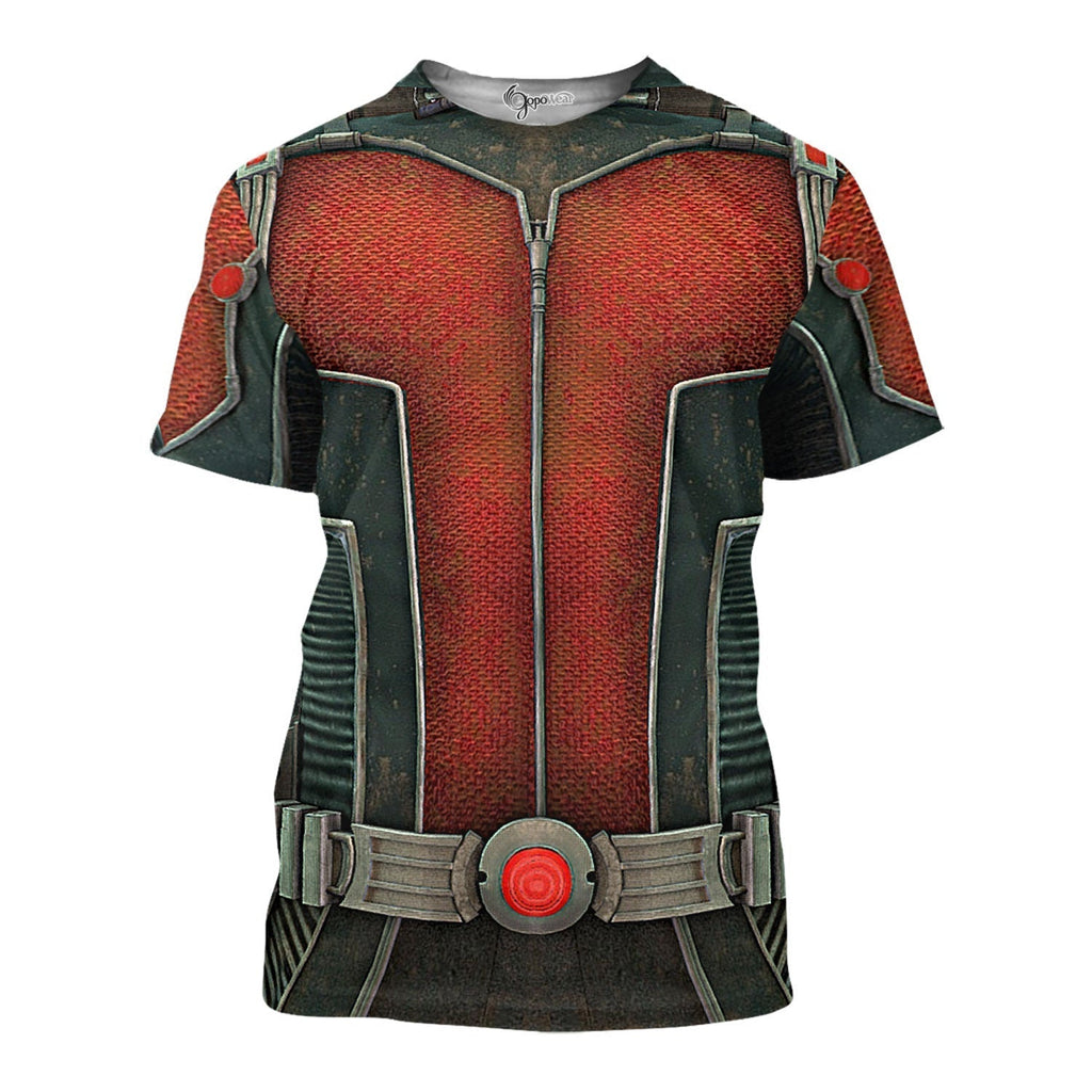 Ant Man Suit Custom Cosplay Costume Tshirt Zip Hoodie Sweatshirt Shorts QT210439Tf