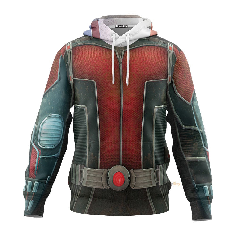 Ant Man Suit Custom Cosplay Costume Tshirt Zip Hoodie Sweatshirt Shorts QT210439Tf