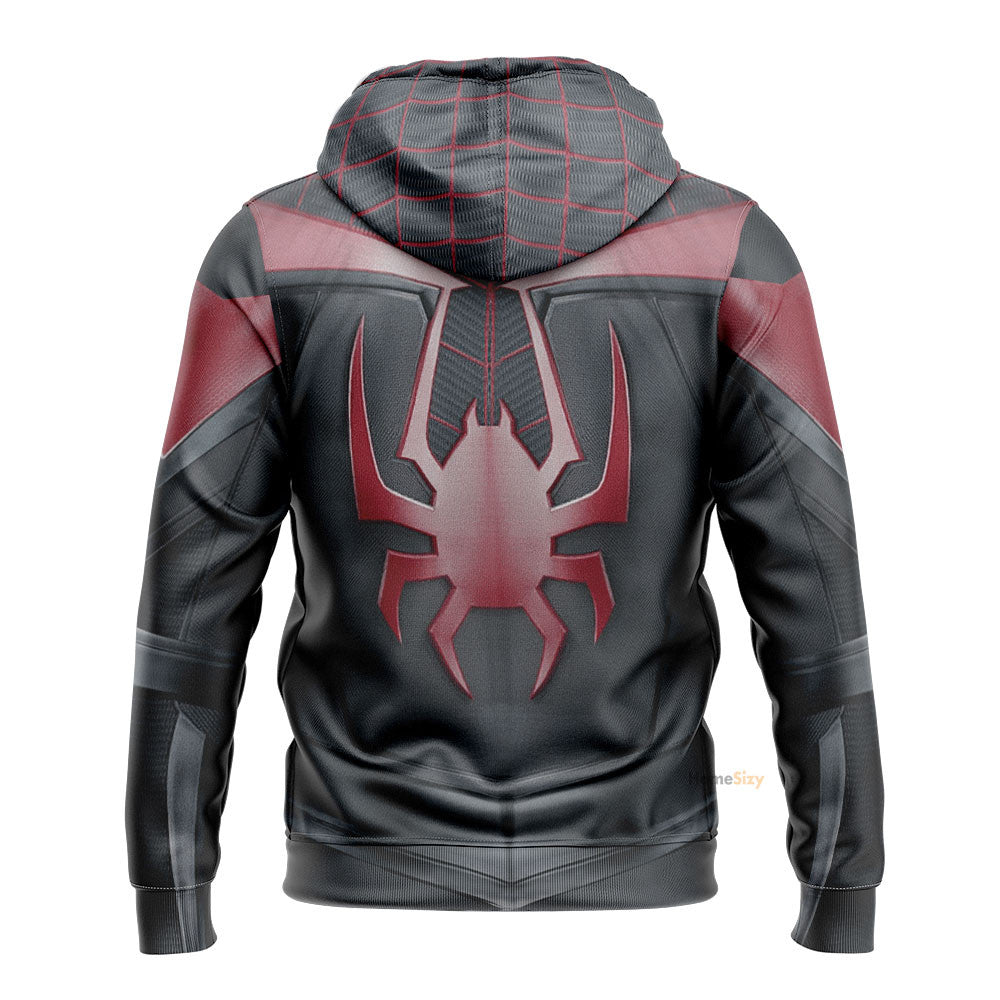 Spiderman Miles Morales Cosplay Costume Tshirt Hoodie QT208414Tf
