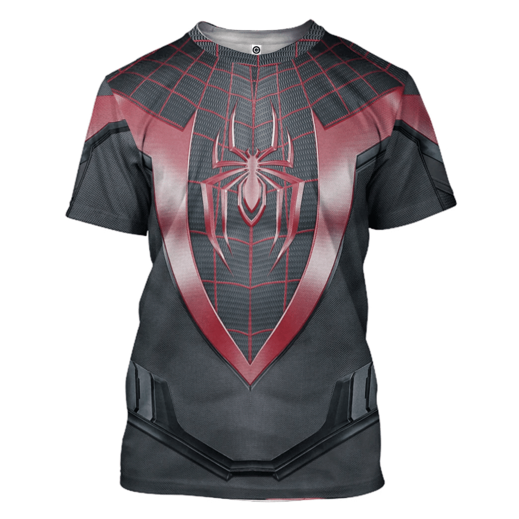 Spiderman Miles Morales Cosplay Costume Tshirt Hoodie QT208414Tf