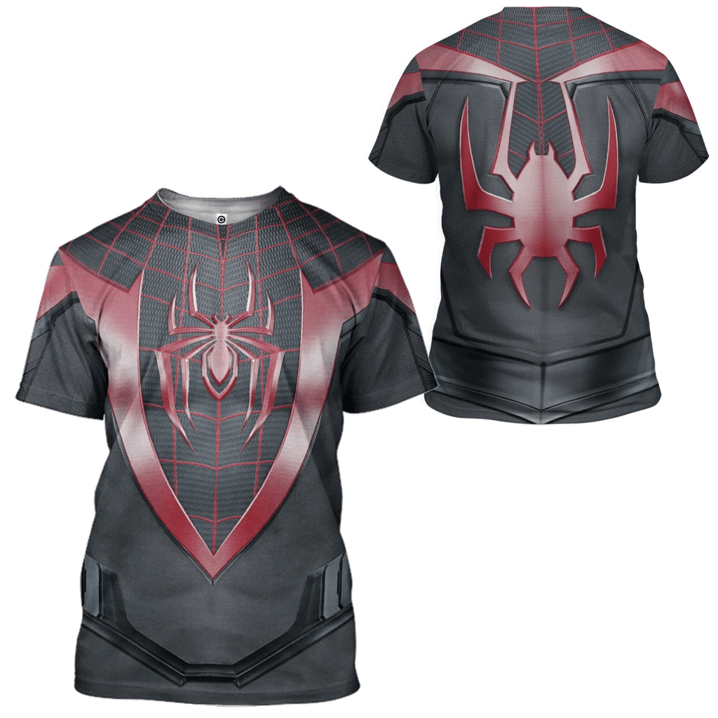 Spiderman Miles Morales Cosplay Costume Tshirt Hoodie QT208414Tf