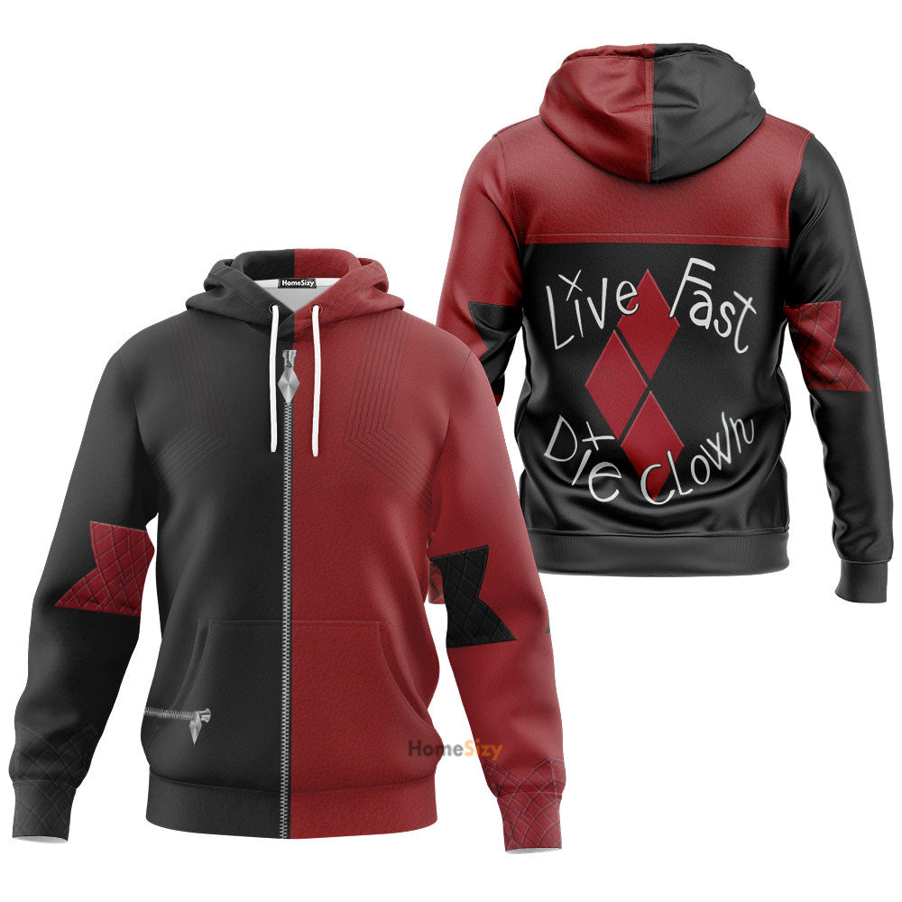  The Suicide Squad Harley Quinn Custom Cosplay Costume Tshirt Hoodie QT208345Hg