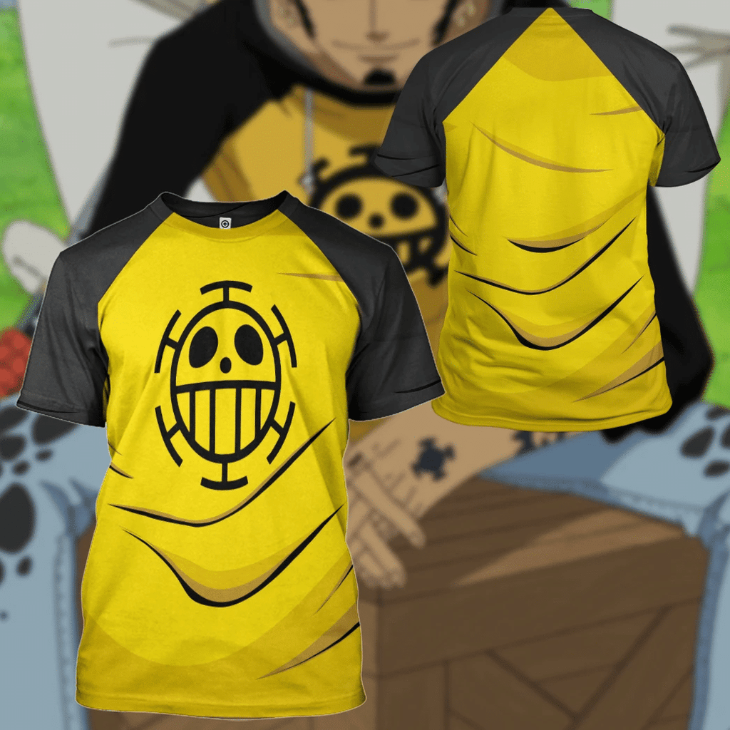  OnPi Trafalgar D.Water Law Custom Cosplay Costume Hoodie Tshirt QT207369Hf