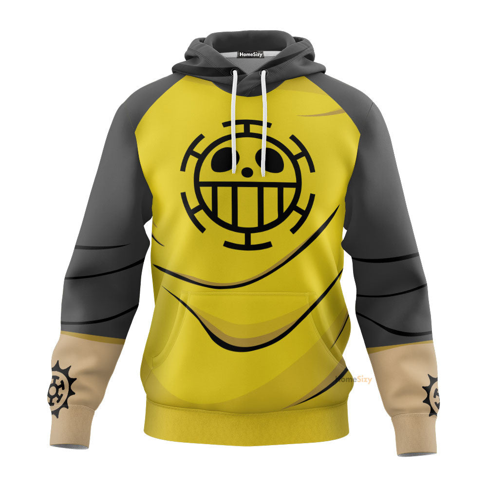  OnPi Trafalgar D.Water Law Custom Cosplay Costume Hoodie Tshirt QT207369Hf