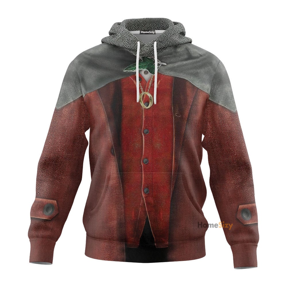 Frodo Baggins Lord Of The Rings Custom Cosplay Costume Tshirt Zip ...