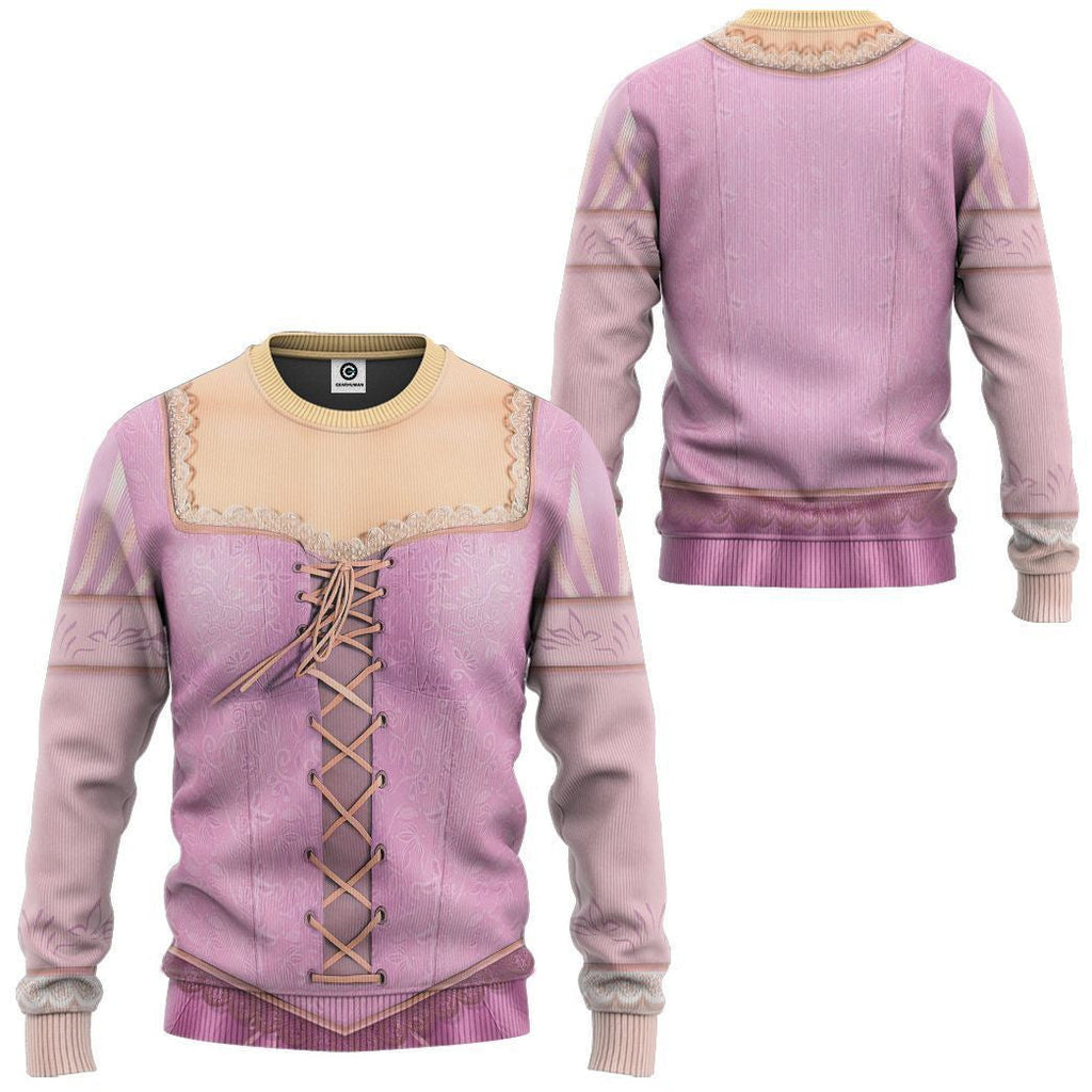  Rapunzel Princess Custom Cosplay Costume Tshirt Hoodie QT208571Hf