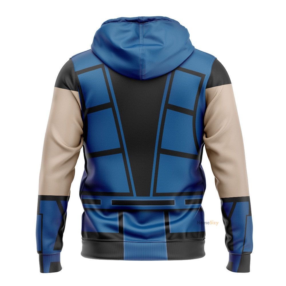 Cosplay Sub-Zero Mortal Kombat Custom Hoodie QT210626Hf