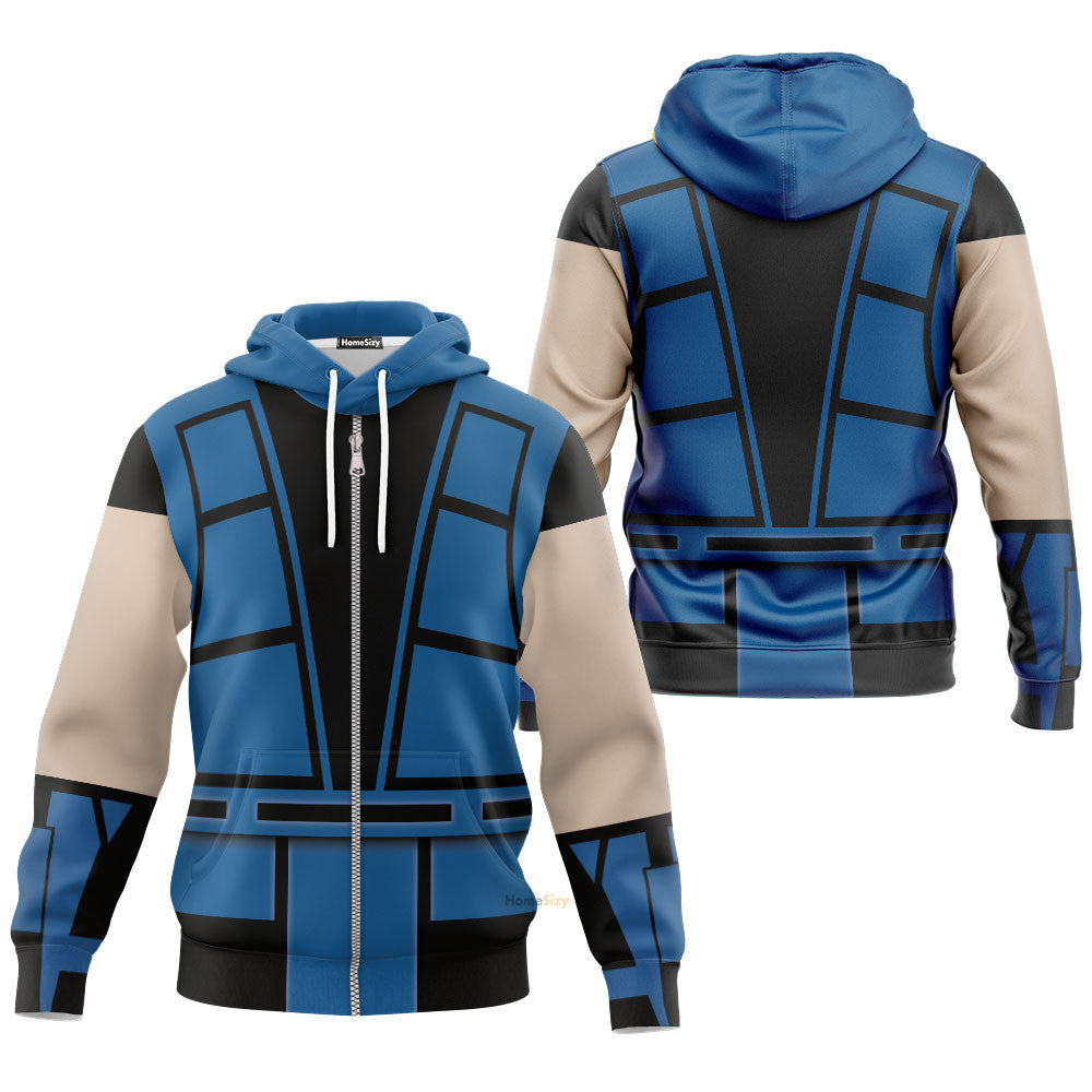 Cosplay Sub-Zero Mortal Kombat Custom Hoodie QT210626Hf