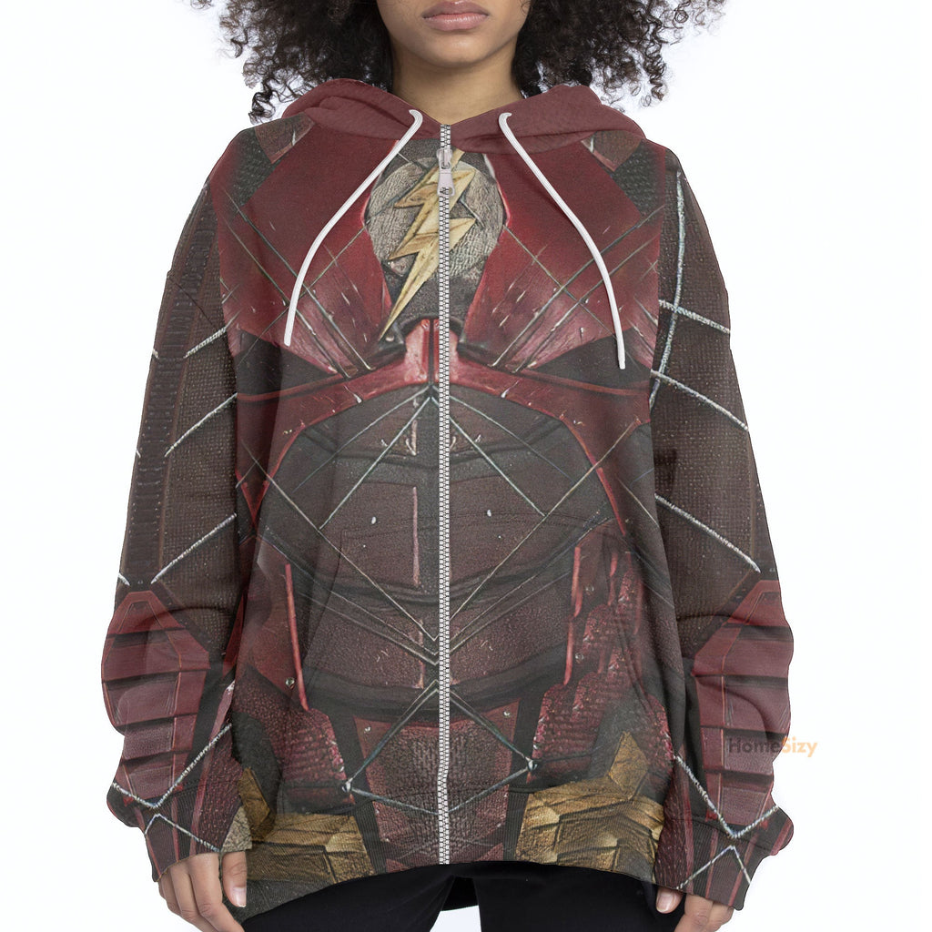  DC The Flash Suit Custom Cosplay Costume Hoodie QT206194Hf