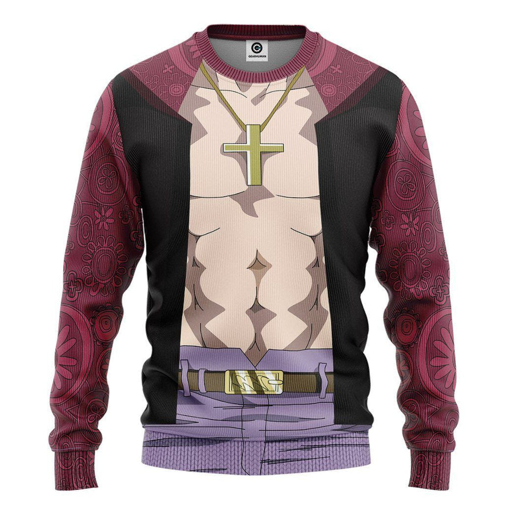  Shichibukai Mihawk OnPi Custom Cosplay Costume Tshirt Hoodie QT305008Hf