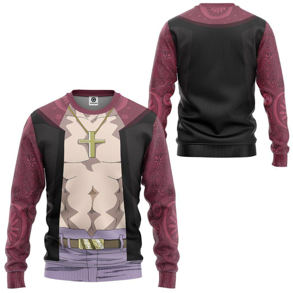  Shichibukai Mihawk OnPi Custom Cosplay Costume Tshirt Hoodie QT305008Hf