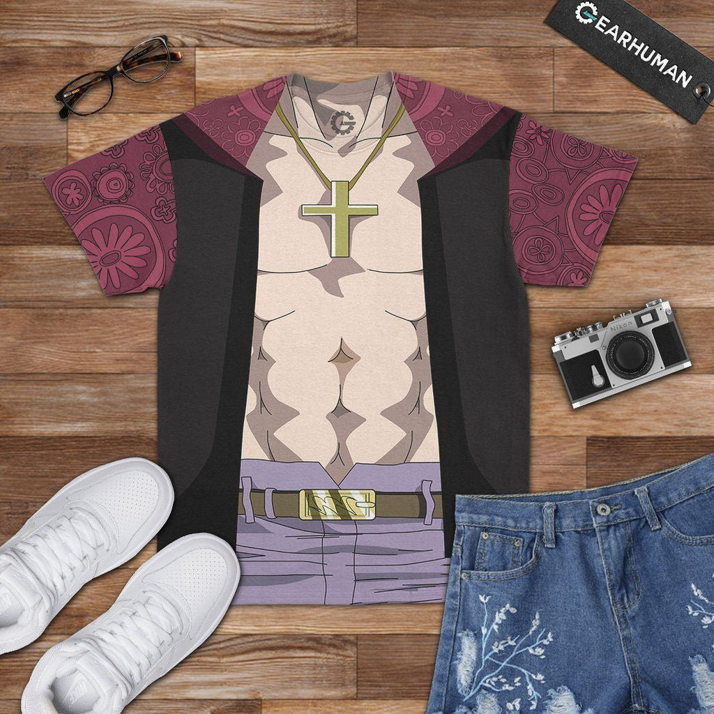  Shichibukai Mihawk OnPi Custom Cosplay Costume Tshirt Hoodie QT305008Hf