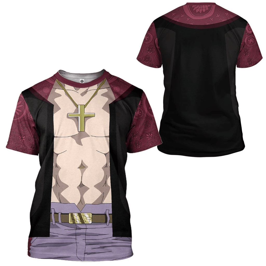  Shichibukai Mihawk OnPi Custom Cosplay Costume Tshirt Hoodie QT305008Hf