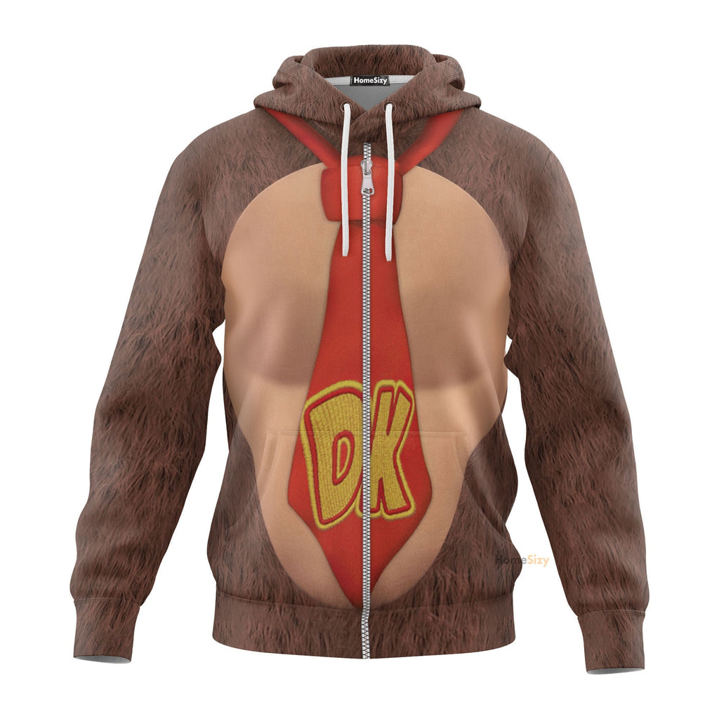  Donkey Kong Custom Cosplay Costume Hoodie QT208514Hg