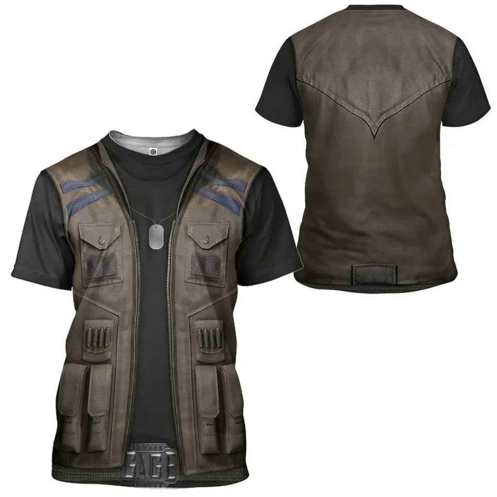 Mortal Kombat Johnny Cage - Cosplay Costume Hoodie QT209206