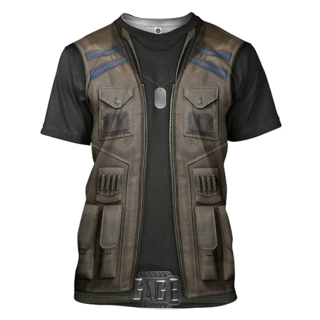Mortal Kombat Johnny Cage - Cosplay Costume Hoodie QT209206