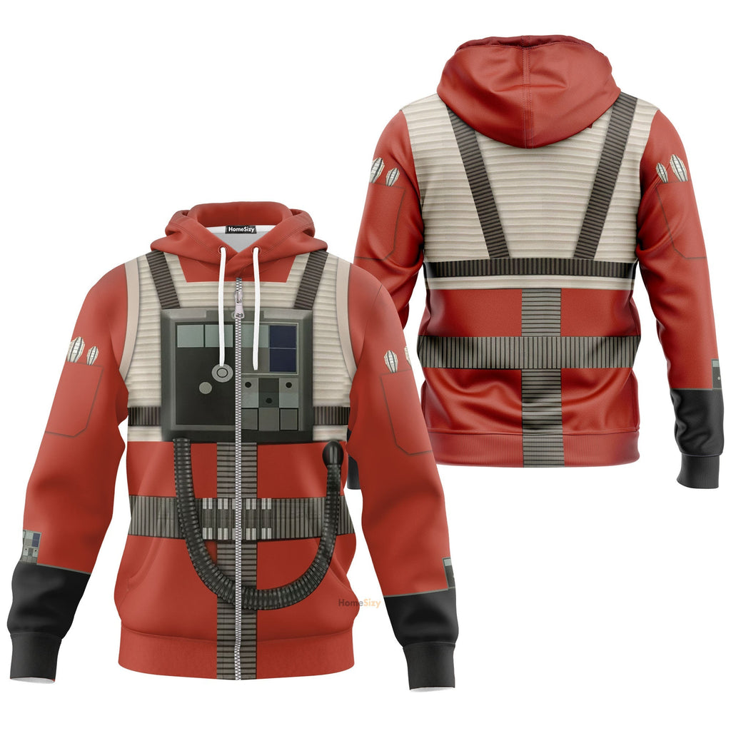  SW Luke Skywalker Pilot Custom Hoodie QT211684Hf