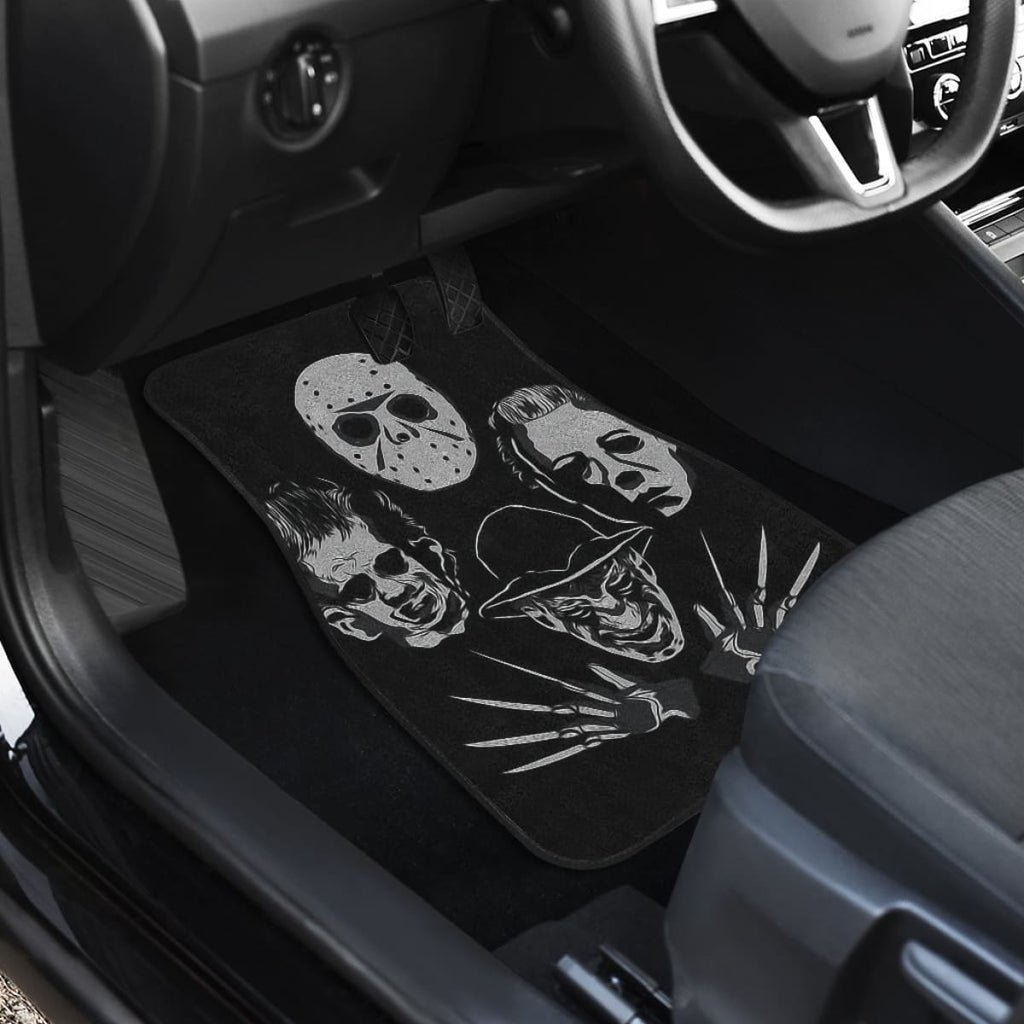 Horror Car Floor Mats Michael Myers Jason Voorhees Freddy Krueger Leatherface Horror Car Floor Mats