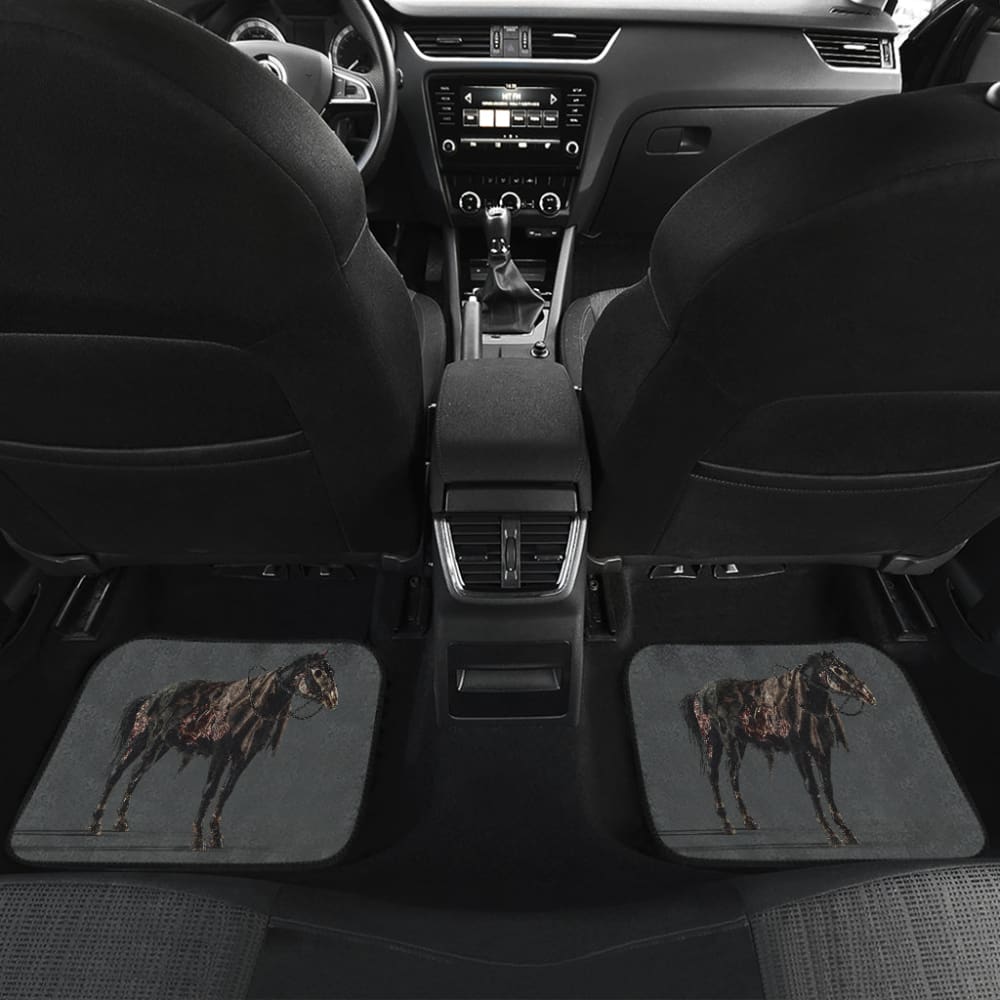 Horror Car Mats Scary Horror Zombie Horse Car Floor Mats