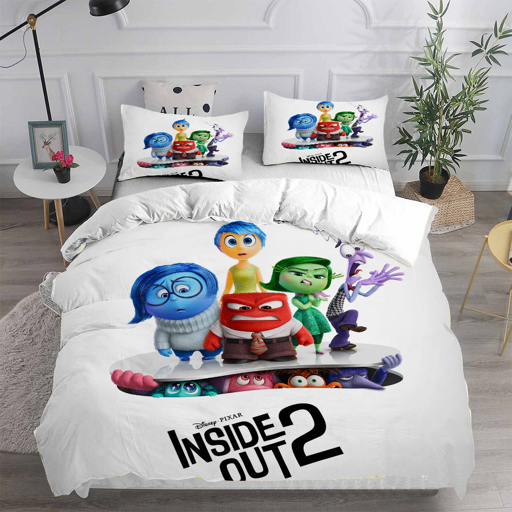 Inside Out Bedding Set DN All Emotions Inside Out 2 Duvet Covers White Gifury