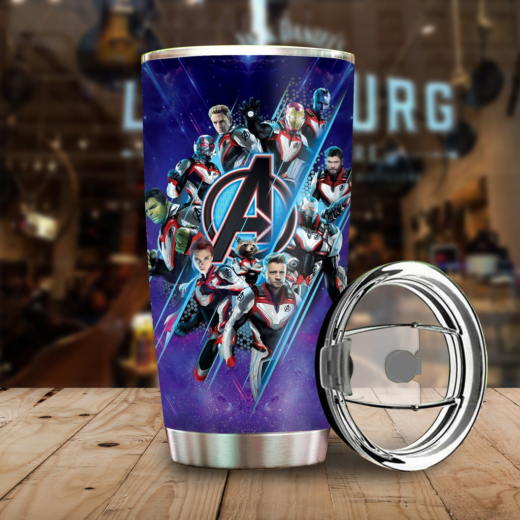  MV Tumbler MV AV Super Heroes Endgame Tumbler Cup Cool High Quality MV Travel Mug 