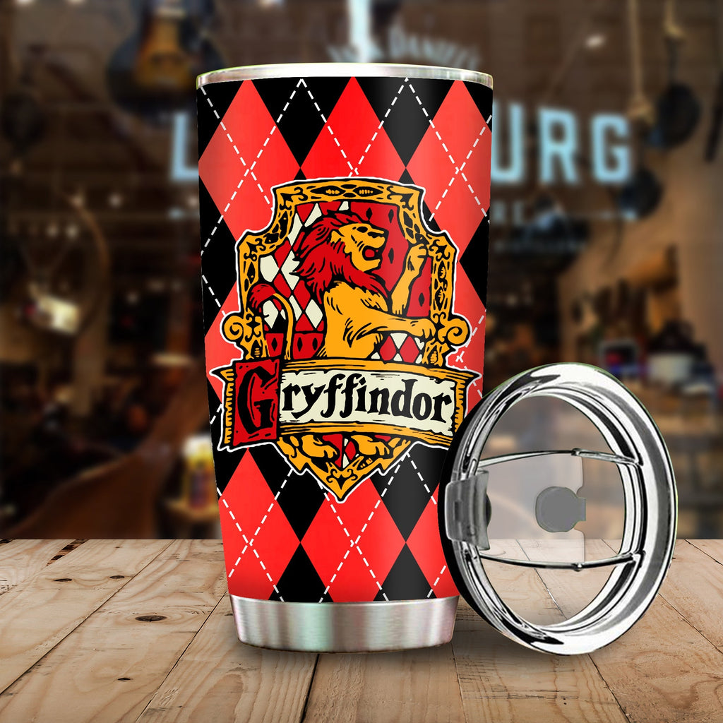  HP Tumbler HW Gryffindor Lion Symbol Tumbler Cup Awesome HP Gryffindor Travel Mug 