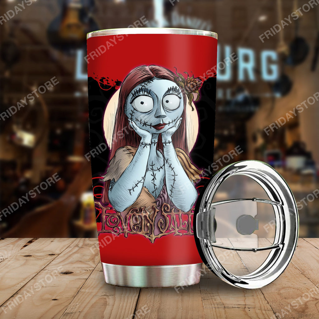  TNBC Tumbler Lovely Sally And Dreamy Jack Tumbler Cup Awesome TNBC Travel Mug Sally Tumbler 