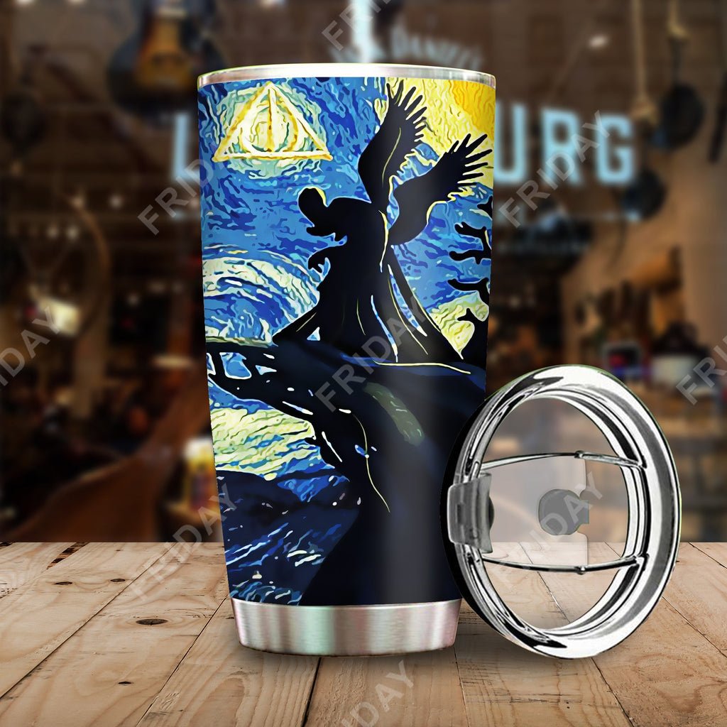  HP Tumbler Deahtly Hallows Starry Night Harry Tumbler Cup Amazing HP Travel Mug 