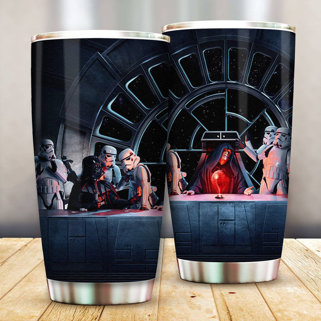 SW D.Vader E.Palpatine Last Supper Tumbler