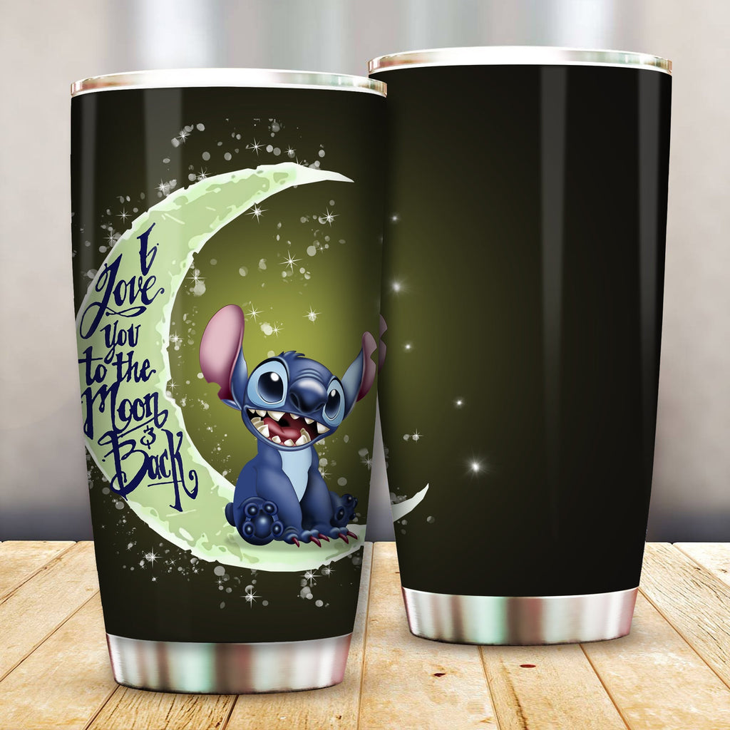 Stitch Tumbler Stitch I Love You To The Moon And Back Tumbler Cup Cute DN Travel Mug