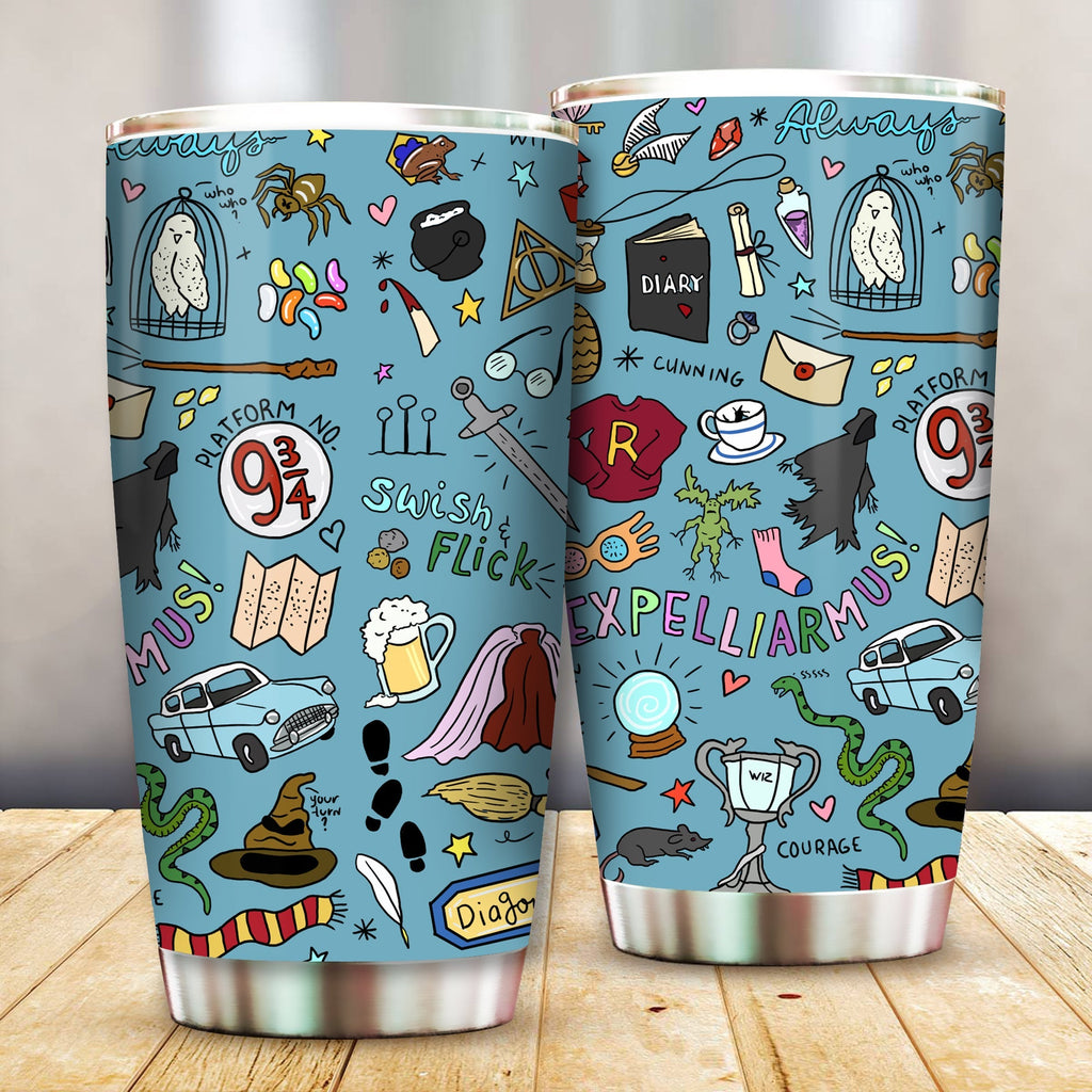  HP TUMBLER EXPELLIARMUS MAGICAL ITEMS TUMBLER Tumbler Cup Amazing High Quality HP Travel Mug 