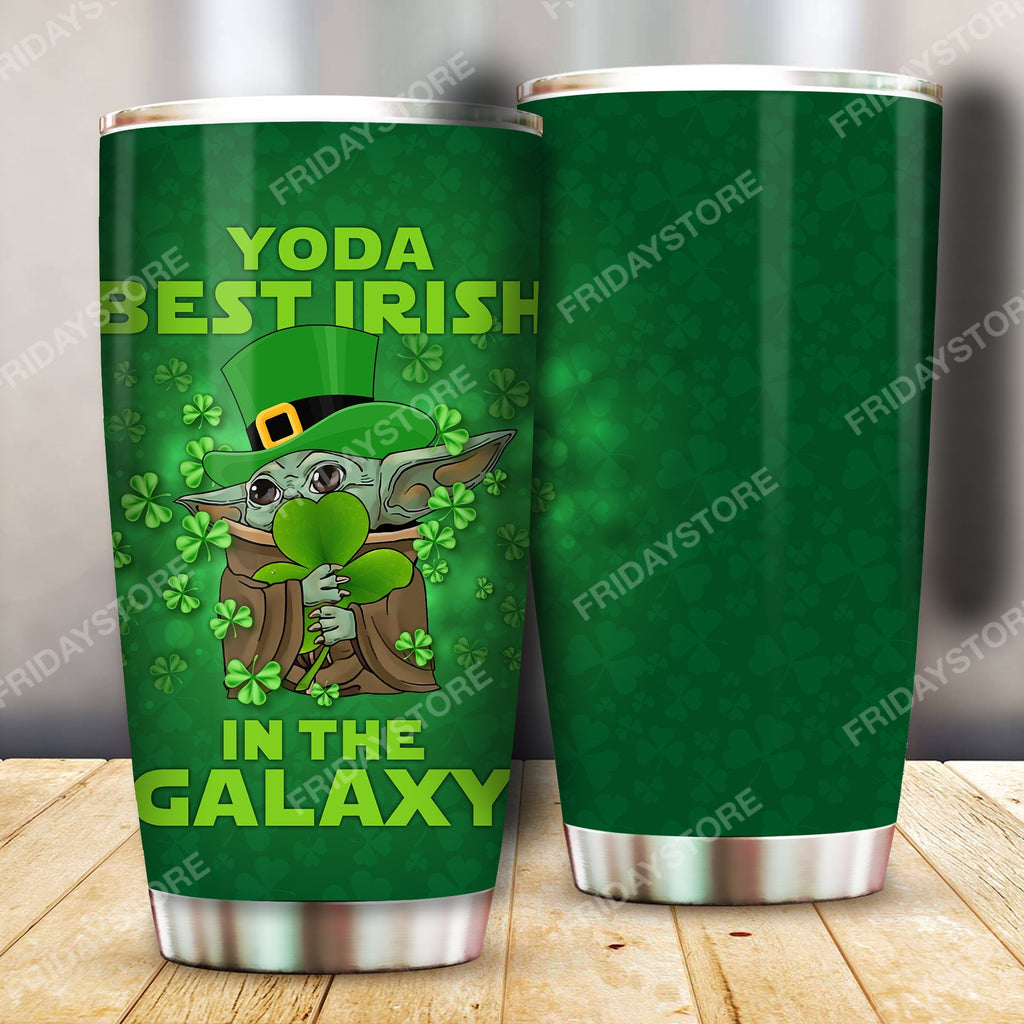  SW Tumbler Best Irish In The Galaxy Tumbler Cup Awesome SW St Patrick Day Travel Mug 2023