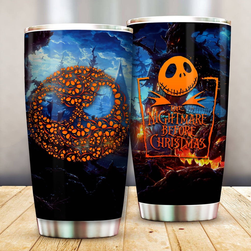  TNBC Tumbler The Nightmare Pumpkin King Tumbler Cup Cool Amazing DN TNBC Travel Mug Jack Skellington Tumblers 2023