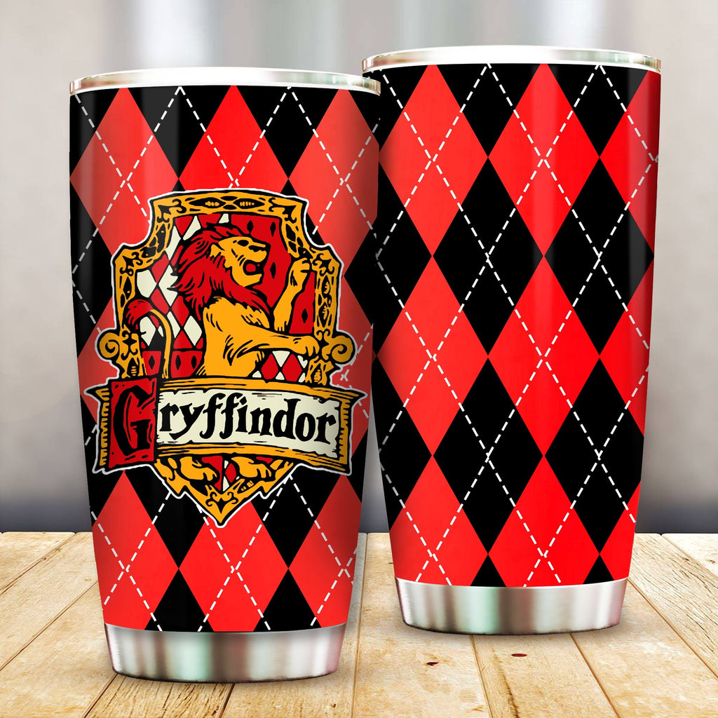  HP Tumbler HW Gryffindor Lion Symbol Tumbler Cup Awesome HP Gryffindor Travel Mug 2023