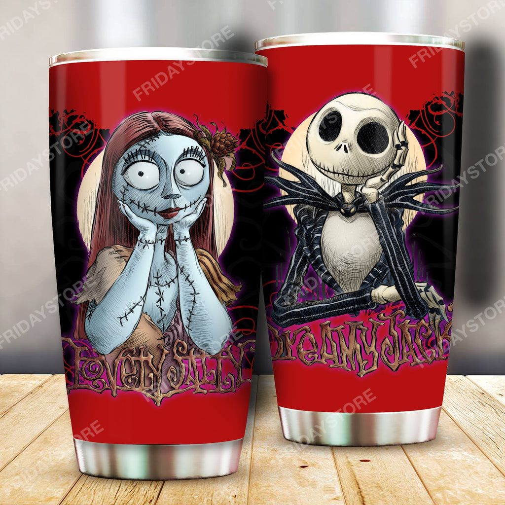  TNBC Tumbler Lovely Sally And Dreamy Jack Tumbler Cup Awesome TNBC Travel Mug Sally Tumbler 2023