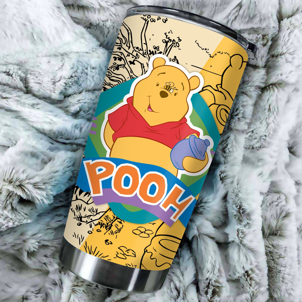 WTP Tumbler Adorable Winnie-the-pooh Tumbler Cup Cute High Quality DN Travel Mug