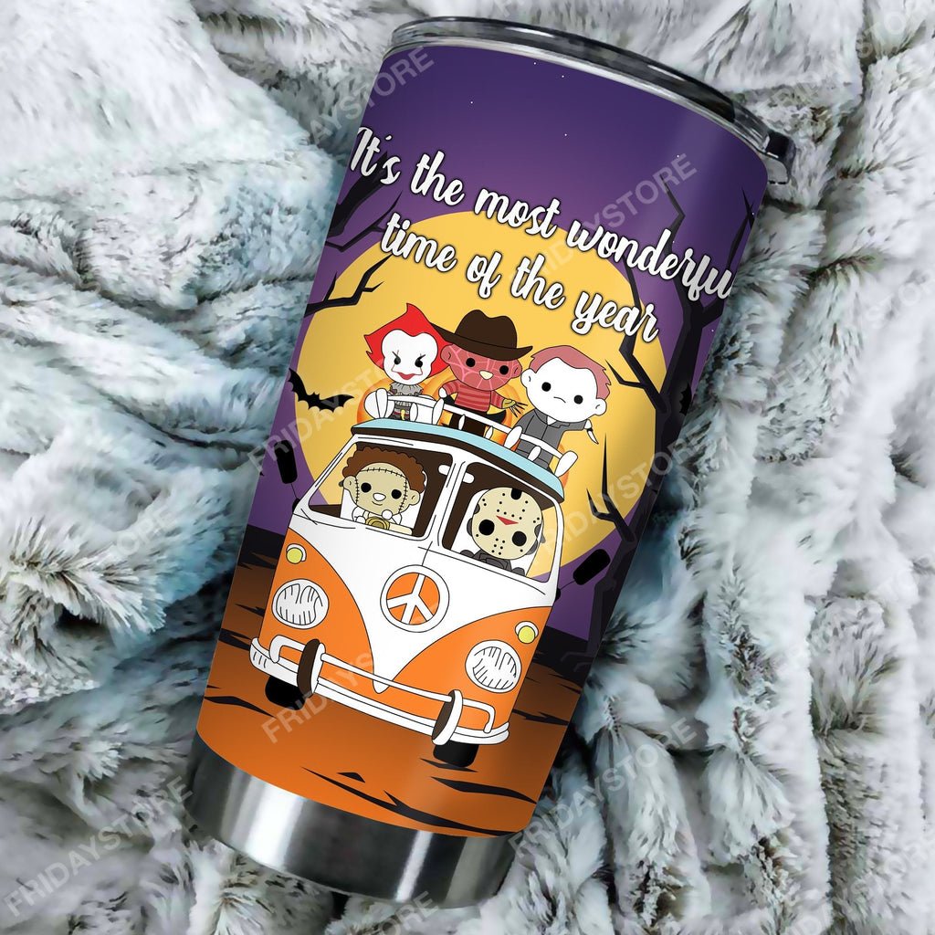  Horror Tumbler Horror Movies It The Most Wonderful Time Of The Year Tumbler Cup Awesome Horror Travel Mug 2024